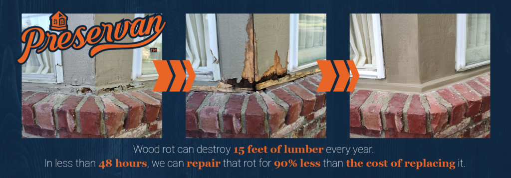 Preservan Wood Rot Repair is the best company to repair wood rot & dry rot around windows & doors in Greensboro, NC.