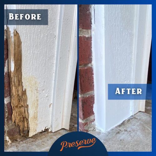 Choose Preservan wood rot repair experts to repair a door frame with wood filler so you don’t have to go through the hassle.